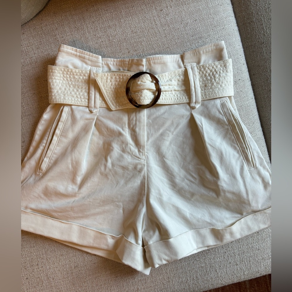 Sezane Rome Shorts FR 34 - Cream - Picture 2 of 4